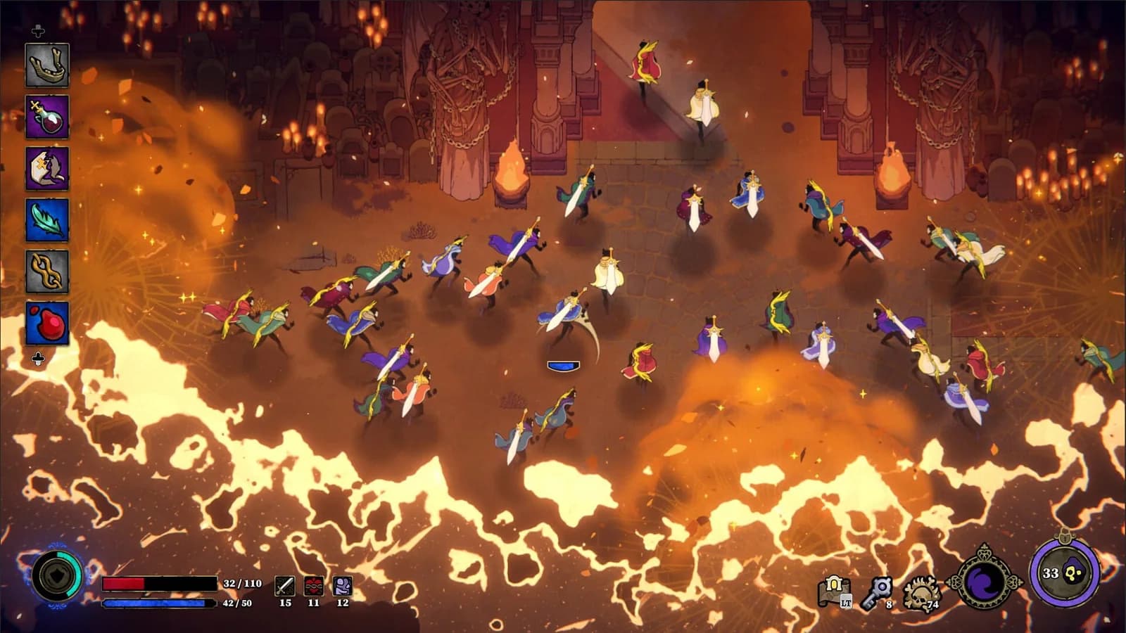 Thirty-three rebels converge on the final arena