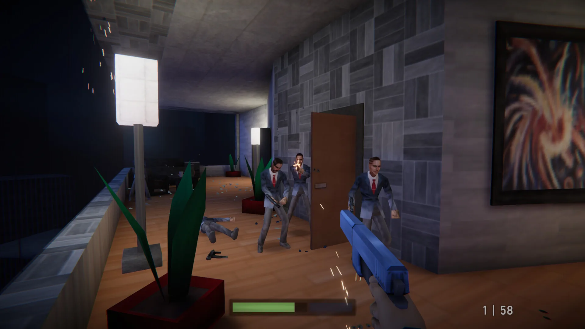 Agent 64 Spies Never Die: the owned GoldenEye homage, with the return of the cousin peeking at your screen