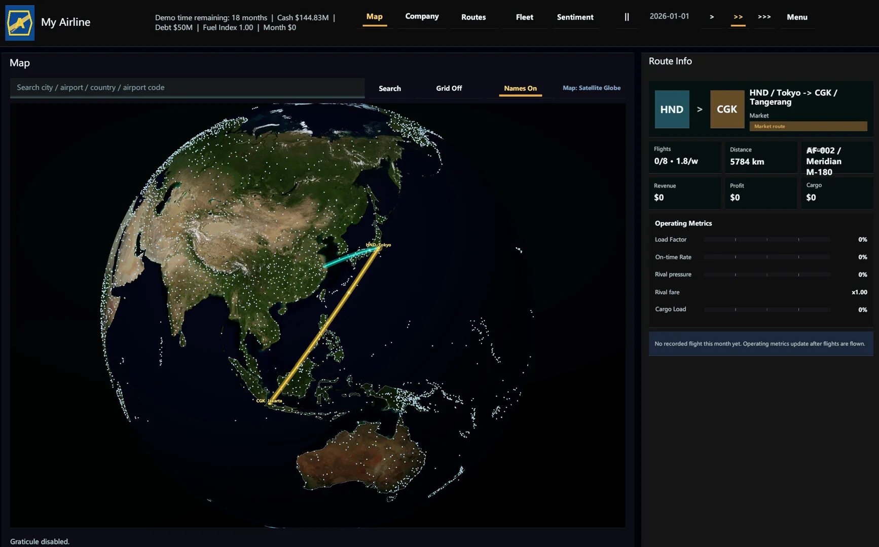 Airline Founder, la gestion de flotte