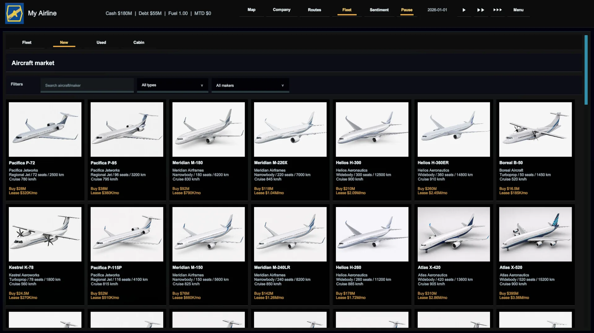 Airline Founder, les creneaux et la programmation des vols
