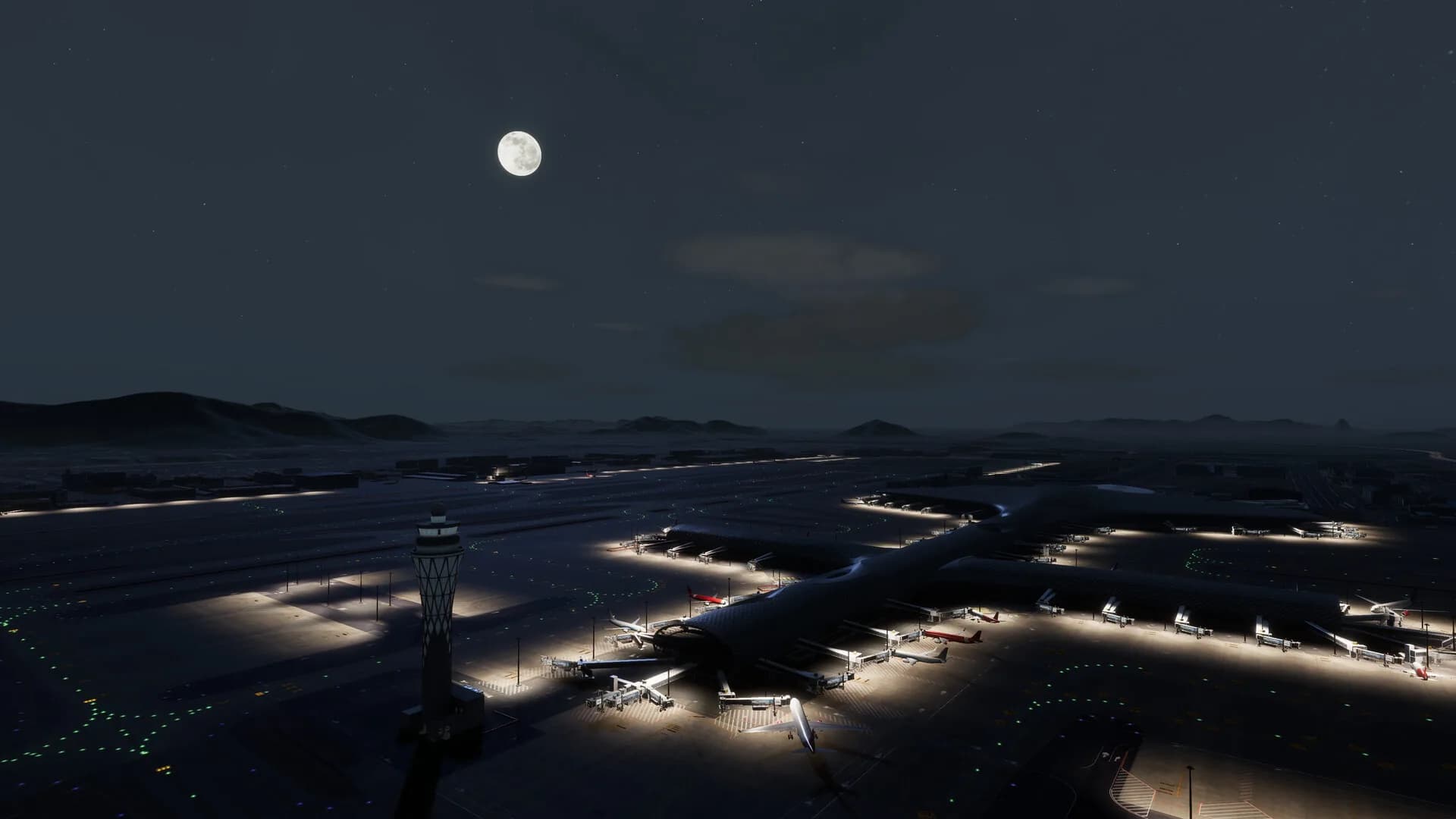 Airport Control 27, le balisage nocturne
