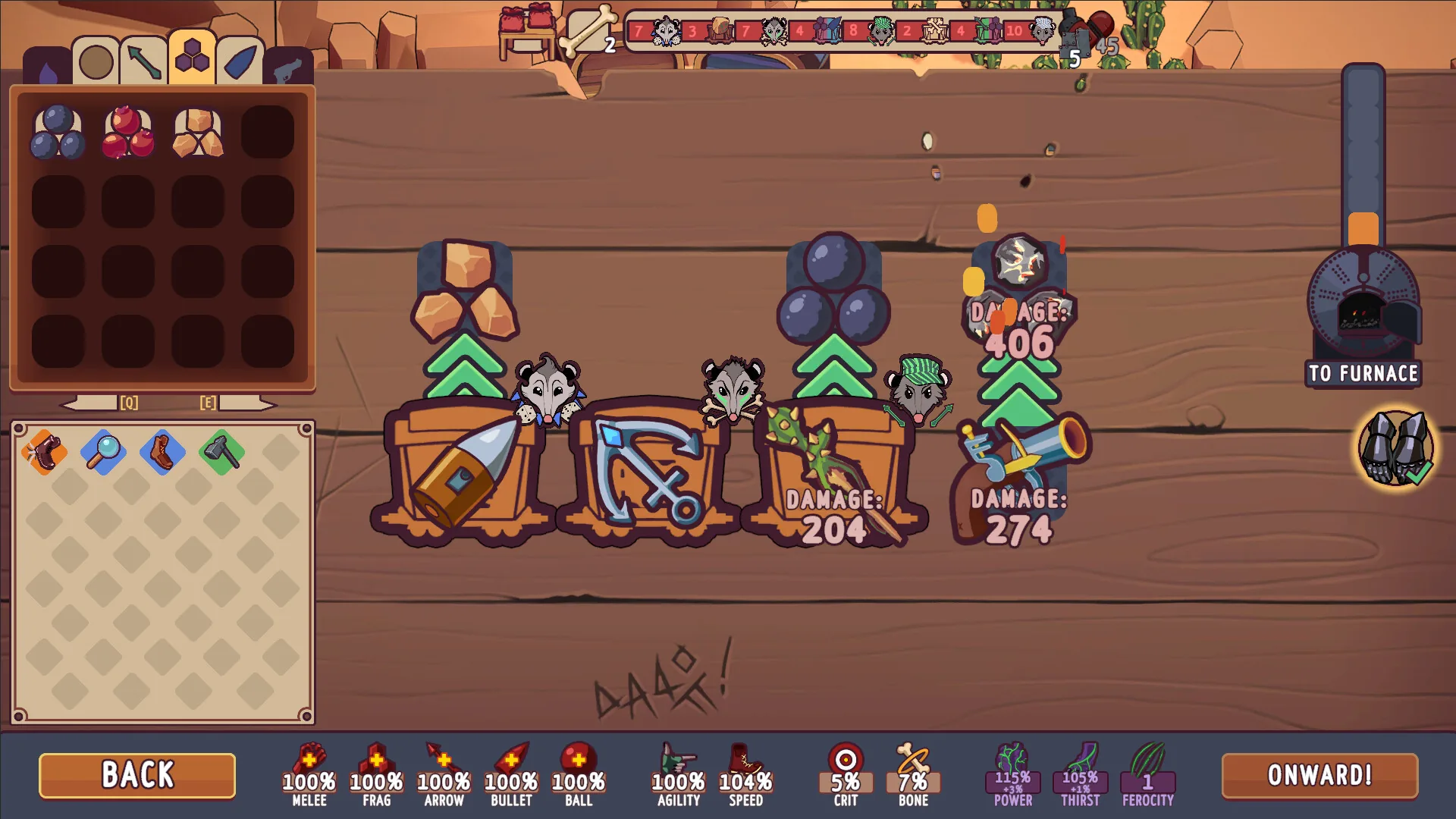 Ammossum, une reaction en chaine de projectiles