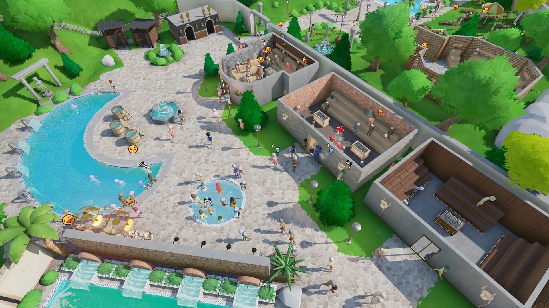 Aquapark Tycoon, the cozy atmosphere of a water park coming to life before our eyes