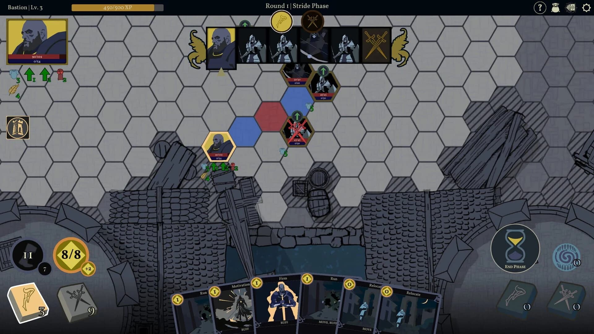 Ashes of Morgravia sépare le déplacement et l'attaque en deux decks, et ce simple geste change tout