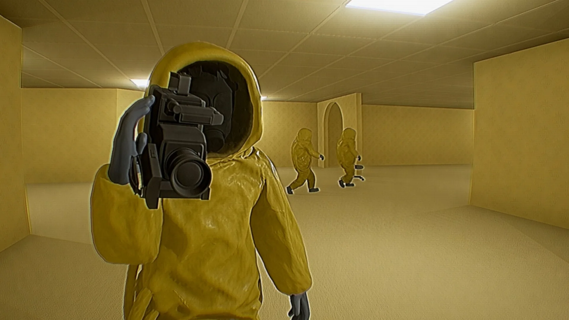 Backrooms: Code Yellow, une piece deformee