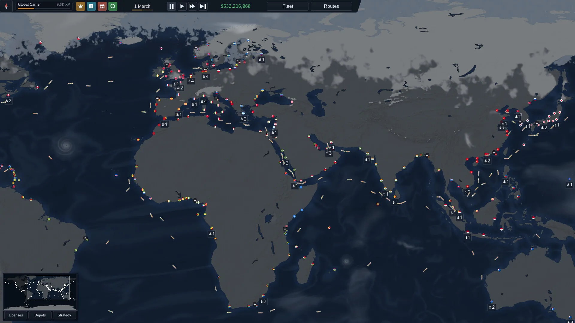 Bering Tonnage : 295 ports, 86 730 routes, et un développeur qui vous prévient que ça prendra des milliers d'heures