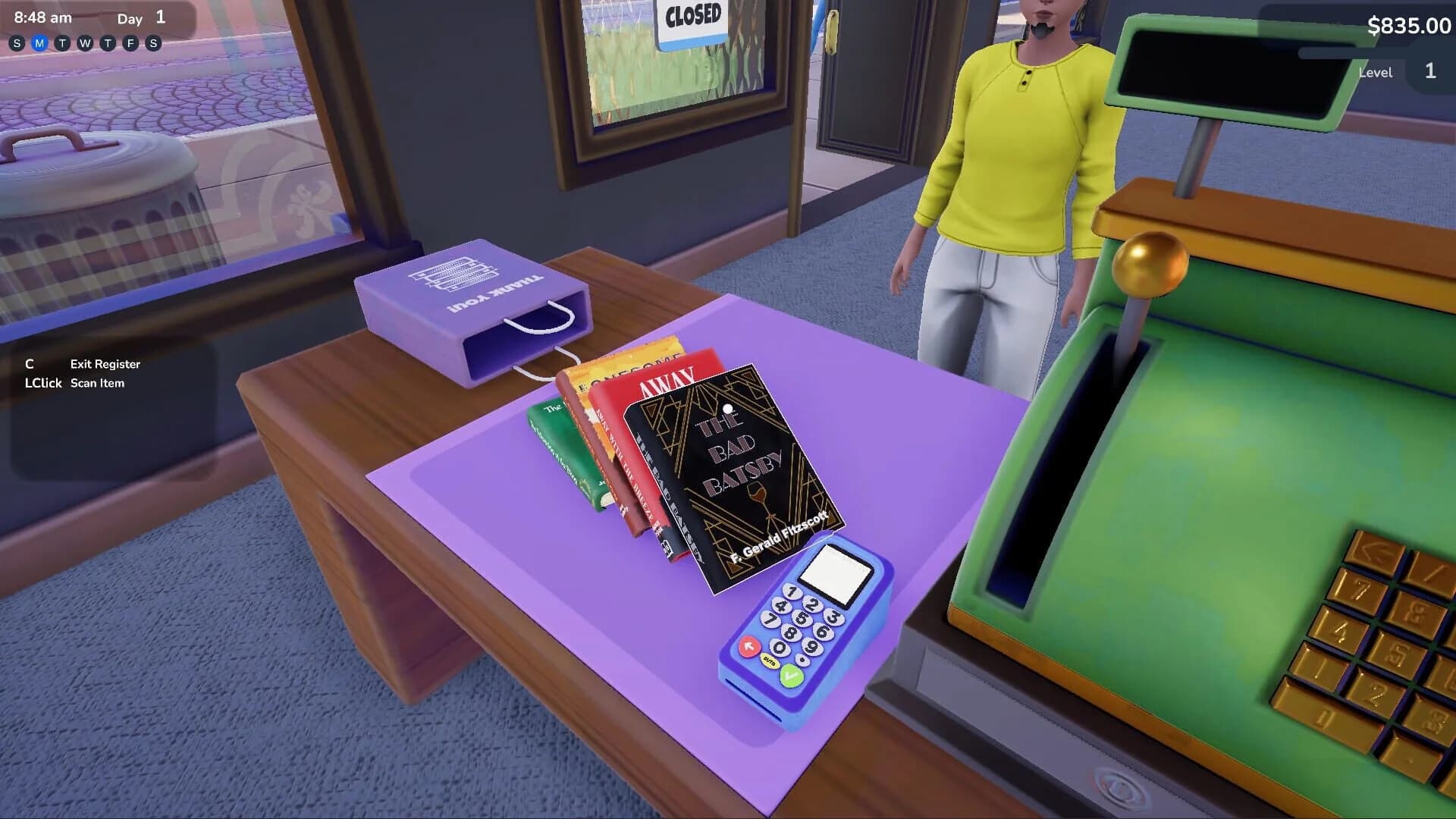 Bookshop Simulator, the rare books with powerful abilities and the pun-filled titles