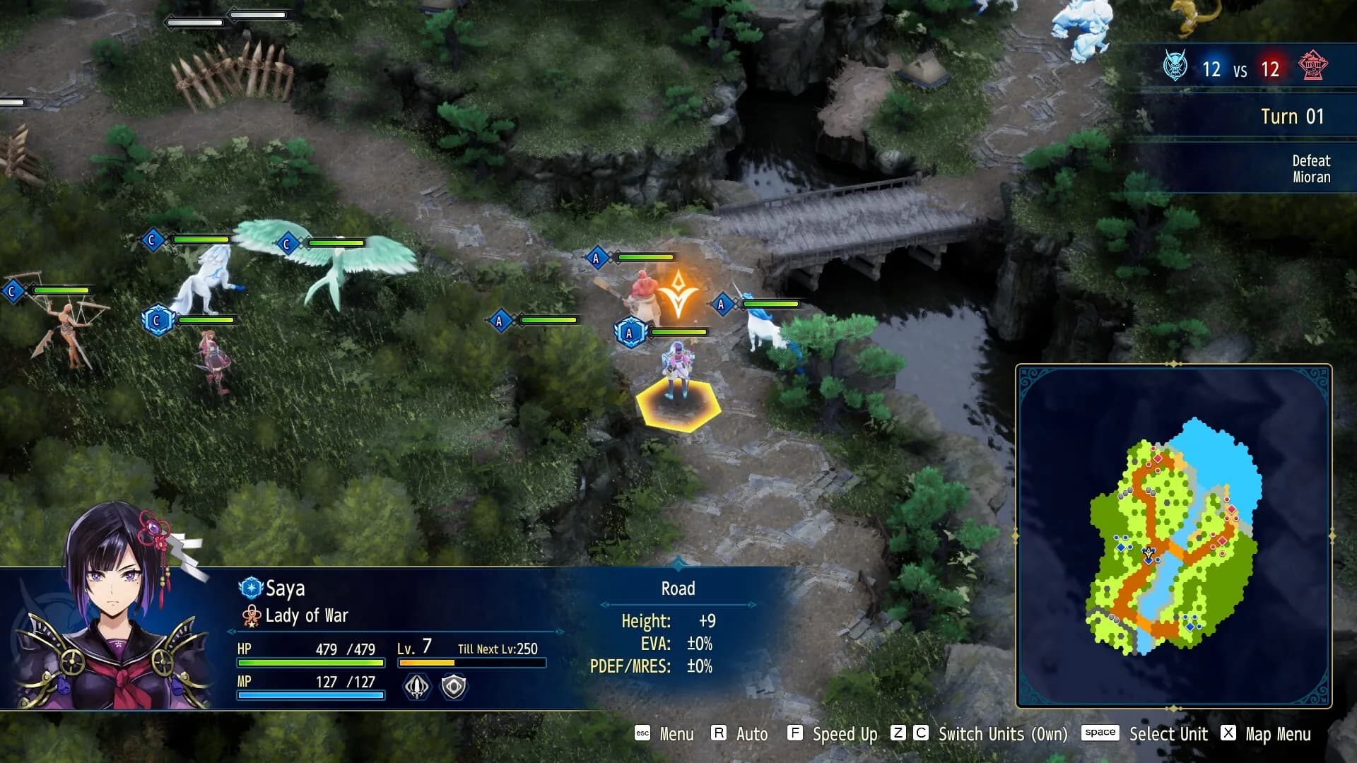 Brigandine Abyss, une bataille sur grille hexagonale