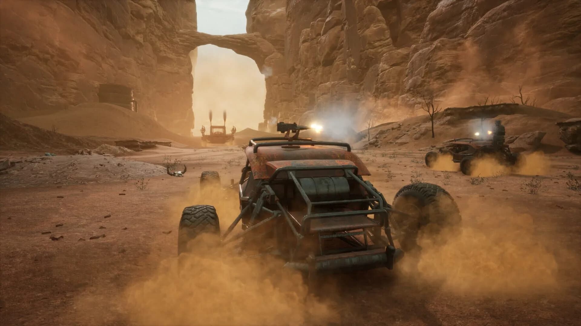 Canyons : piloter un colosse de métal à travers le désert, en co-op, avec des choix moraux