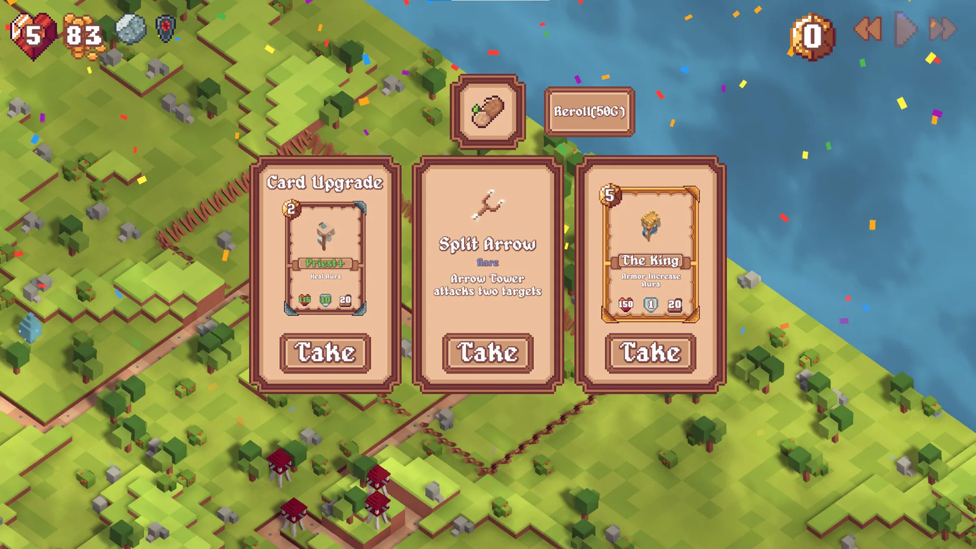 Card Conquest, les reliques et un autel