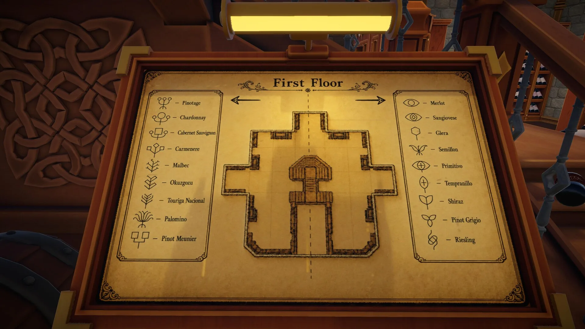 Cellar Keeper, les casiers a restaurer et le classement des bouteilles