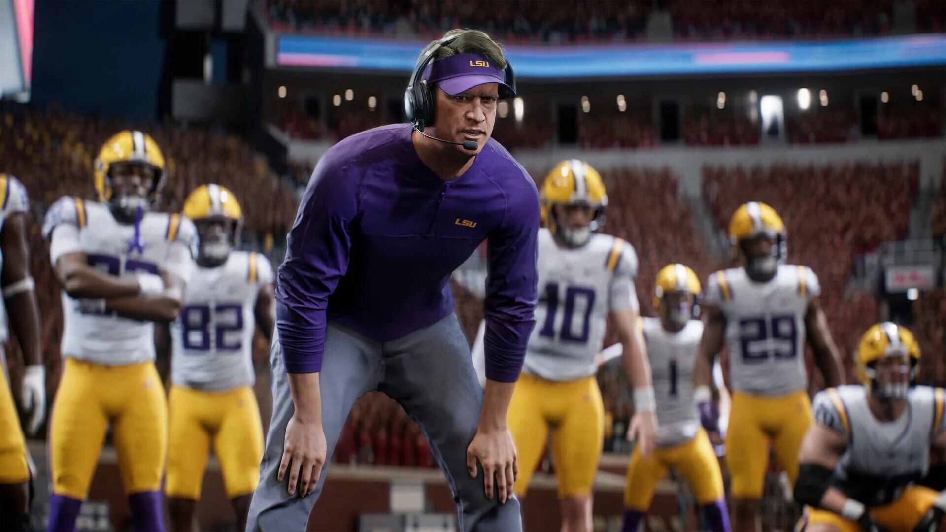 EA Sports College Football 27, the pageantry of game day, mascots and stands in a frenzy