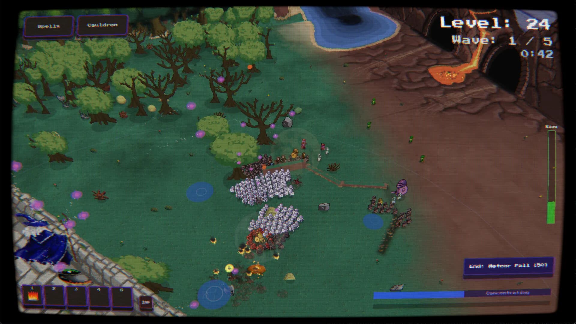 Court Wizard : lancer des sorts, brasser des potions et tenir la ligne, un défense de vagues malin