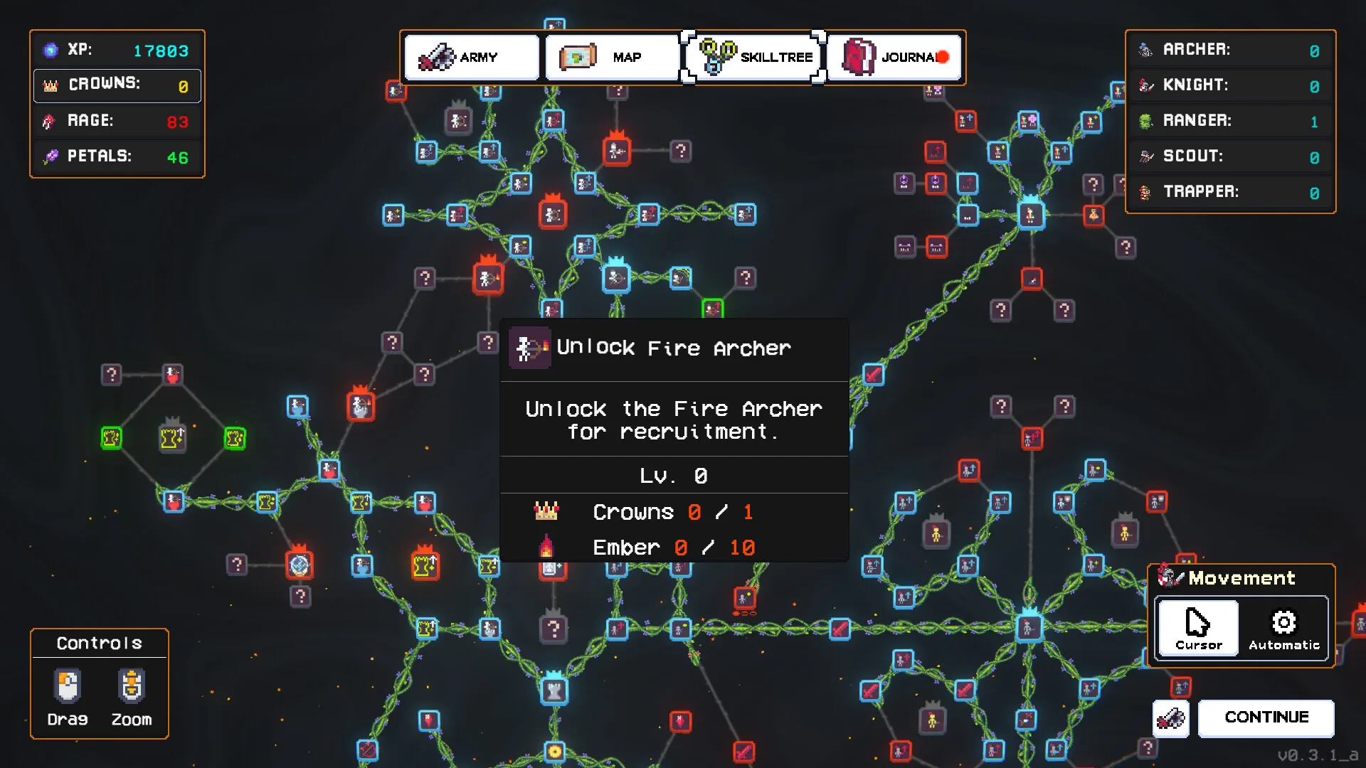 Crown Siege, les ameliorations de l armee