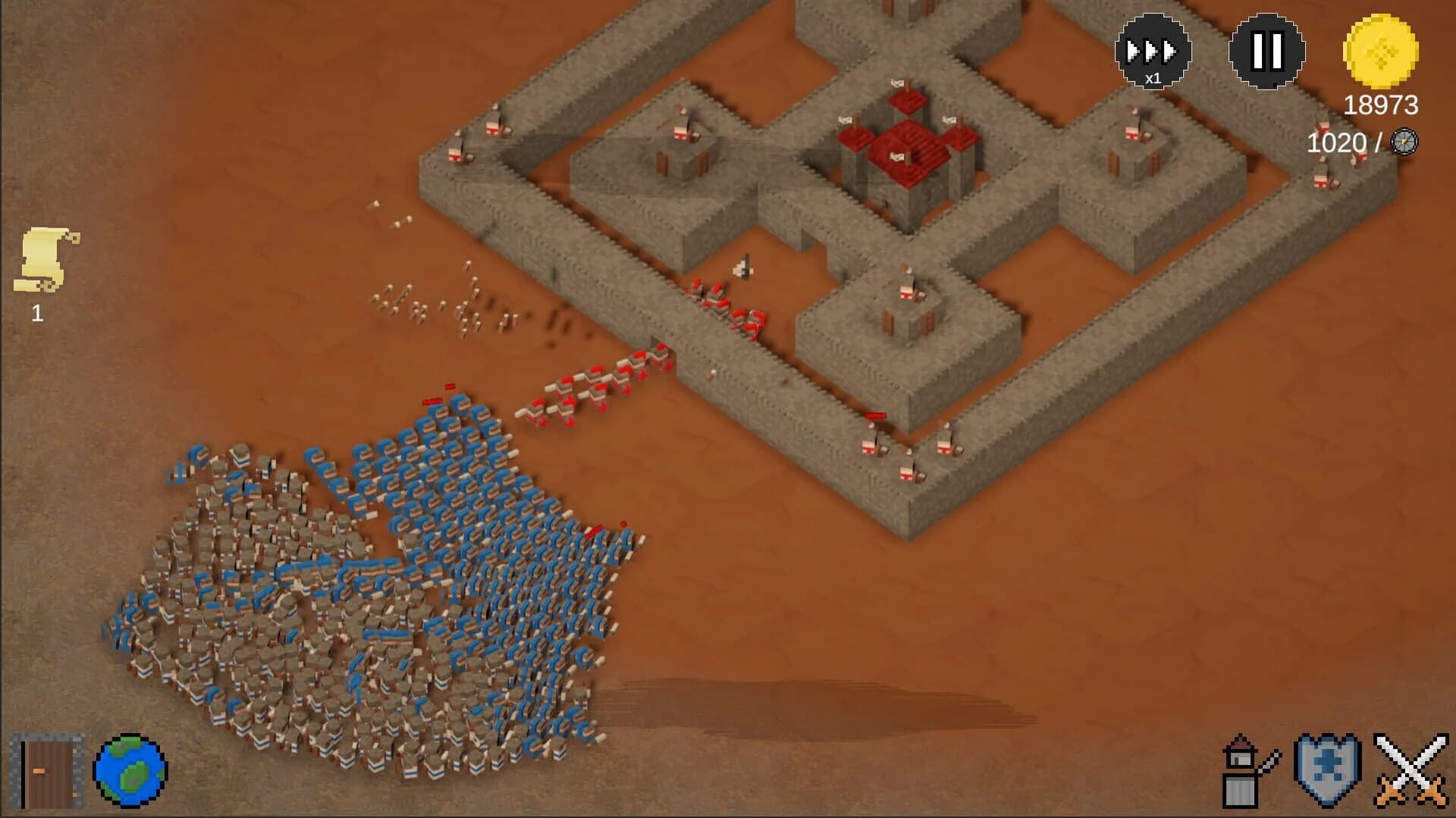 Cube Kingdoms, défense contre une horde
