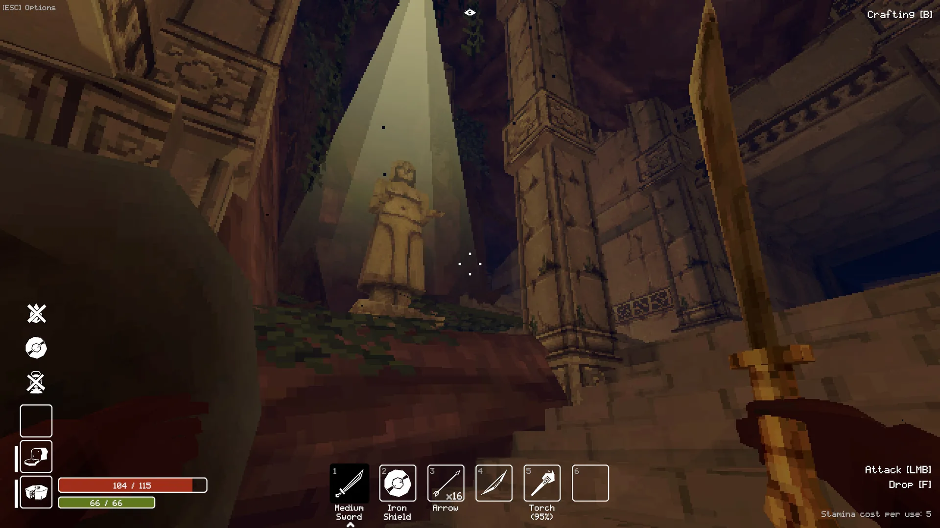 Deep Dish Dungeon, le campement
