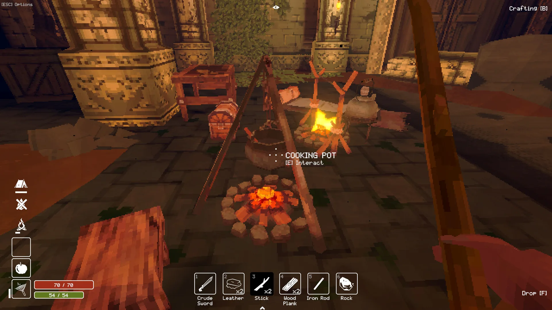 Deep Dish Dungeon, un couloir