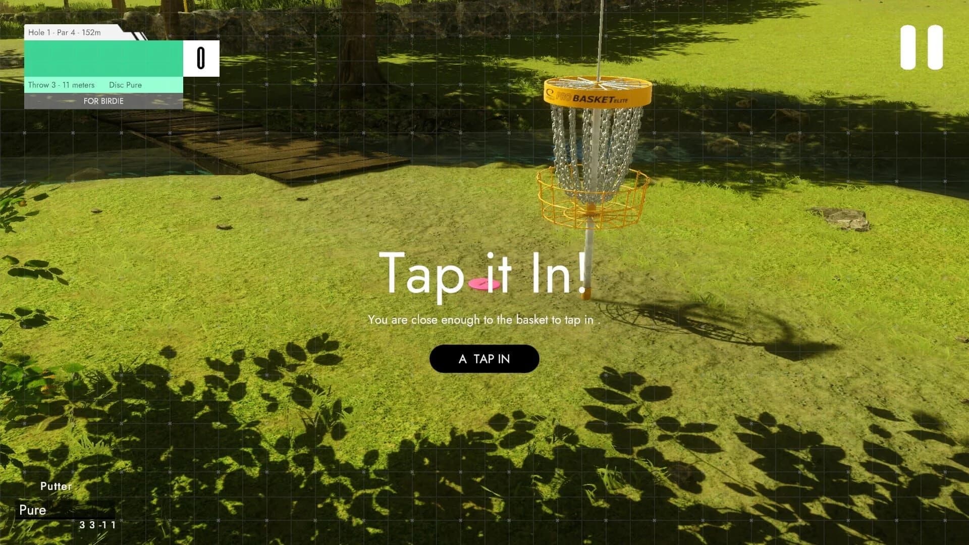 Disc Golf Masters, un trou en pleine nature