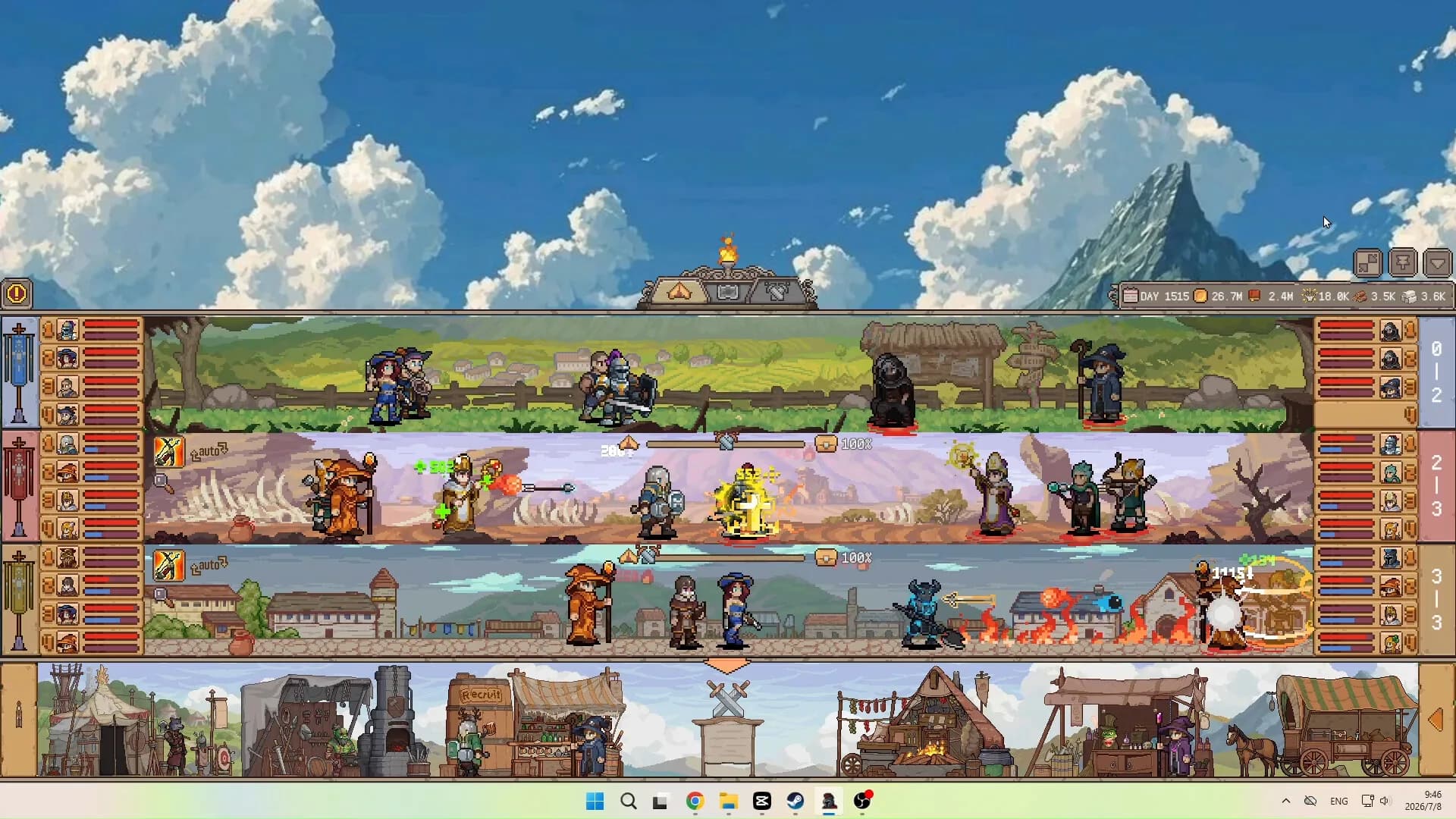 Duelist: Idle Expedition, les roles et les classes