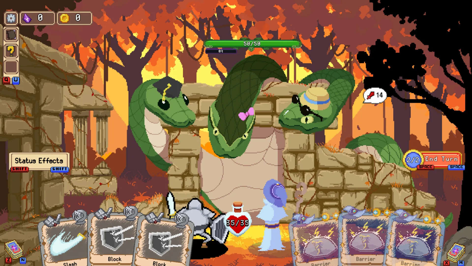 Duo Quest, un combat de boss
