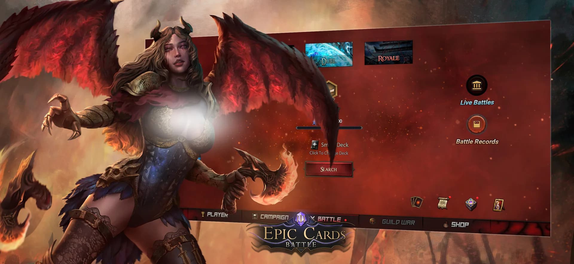 Epic Cards Battle 3, les factions et les cartes