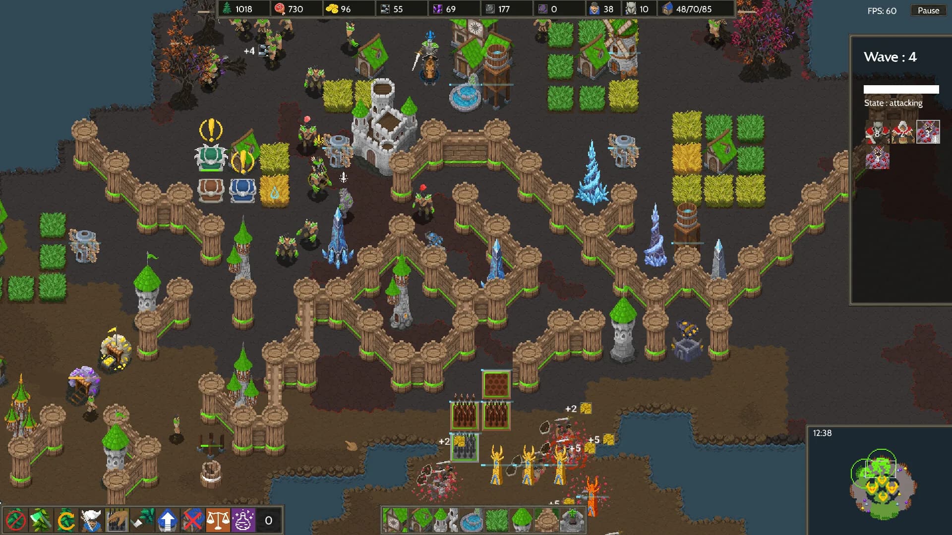 Flow Of War, la construction de base et les vagues procédurales