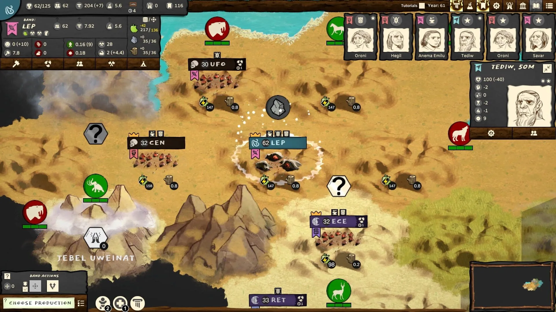 Folk Emerging: the game that stops where Civilization begins, and has you picking berries through an ice age