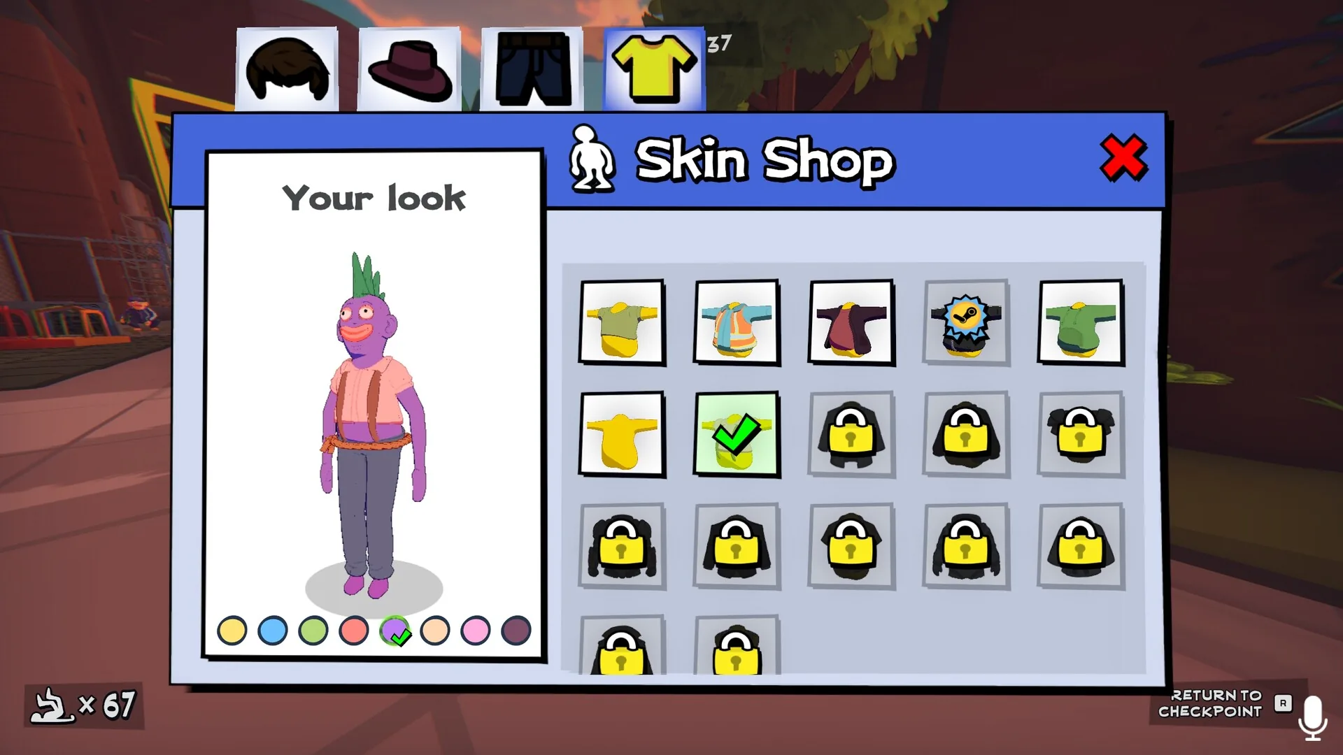 Friendly Steps, character customisation