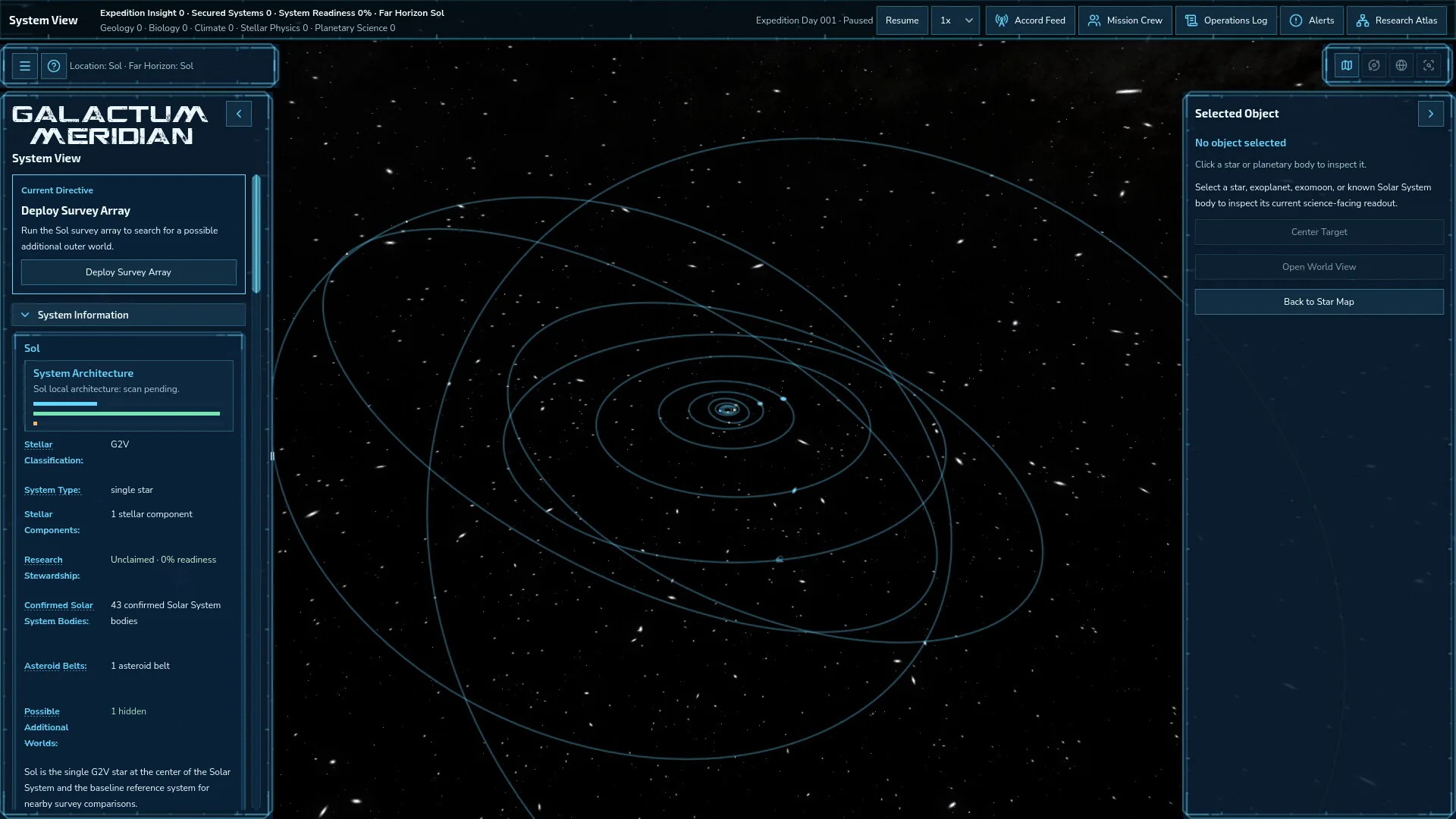 Galactum Meridian, le deploiement des sondes
