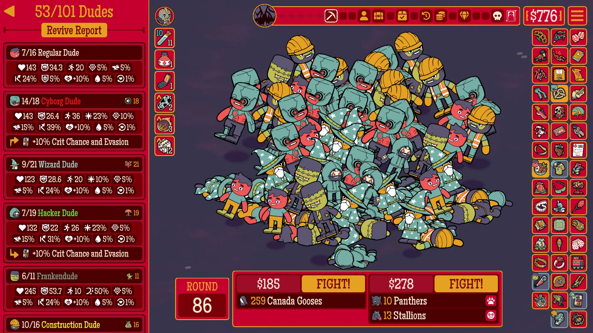 How Many Dudes? guide: building synergies that break the game, family by family
