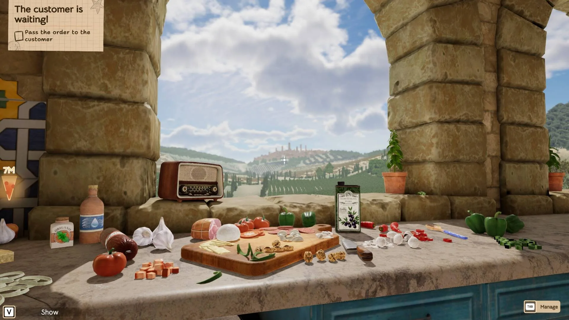 Italian Pizza Simulator, the village customers and your reputation