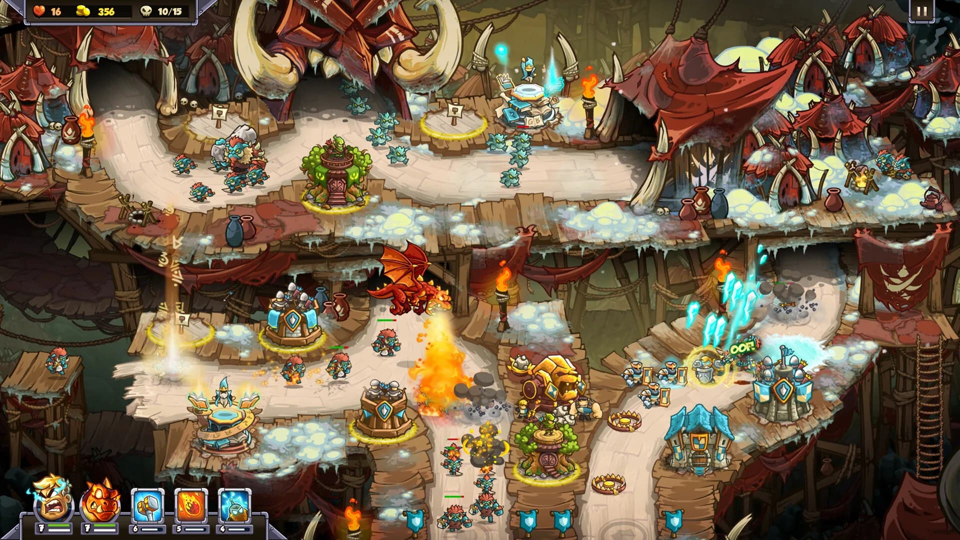 Kingdom Rush 6: Genesis, un affrontement de boss