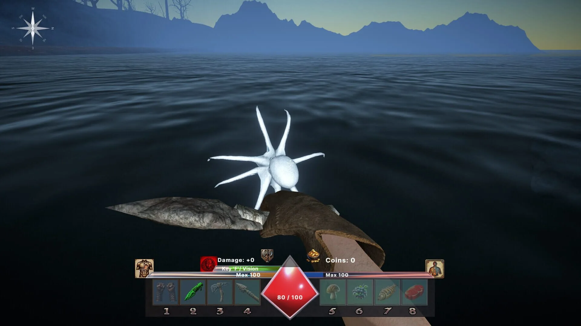The Last Nordic Tribe, combat contre une araignée