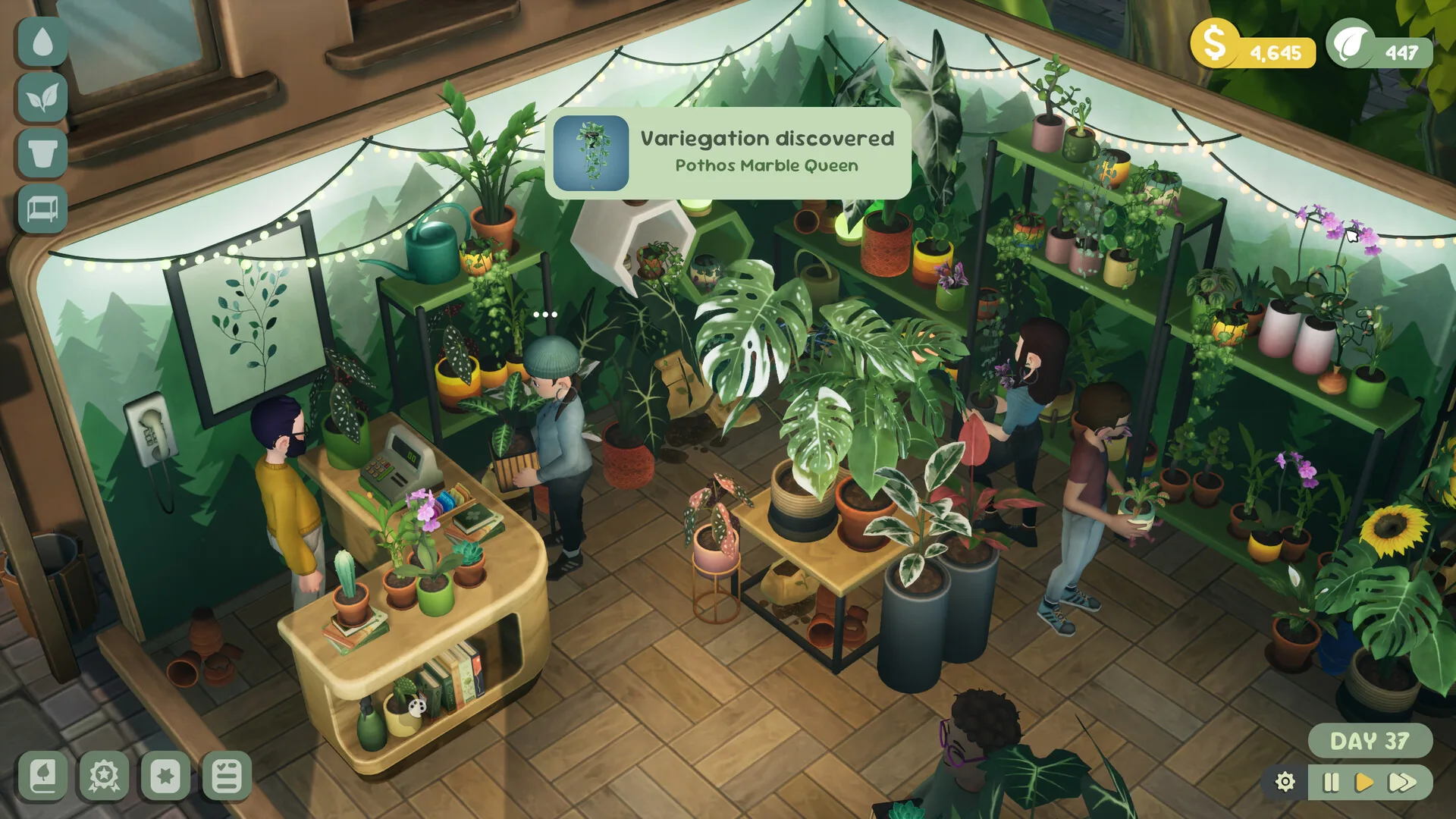 Leafy Corner, plus de cent plantes réelles à cultiver et à conseiller
