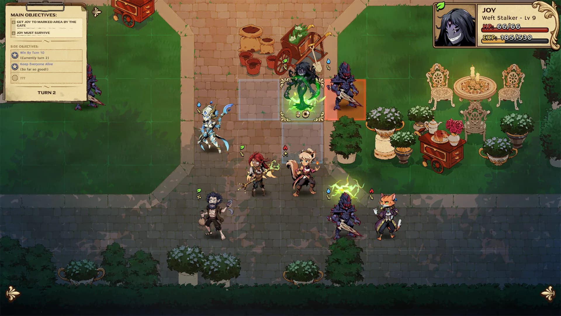 Ledgerbound, grid-based tactical combat and abilities