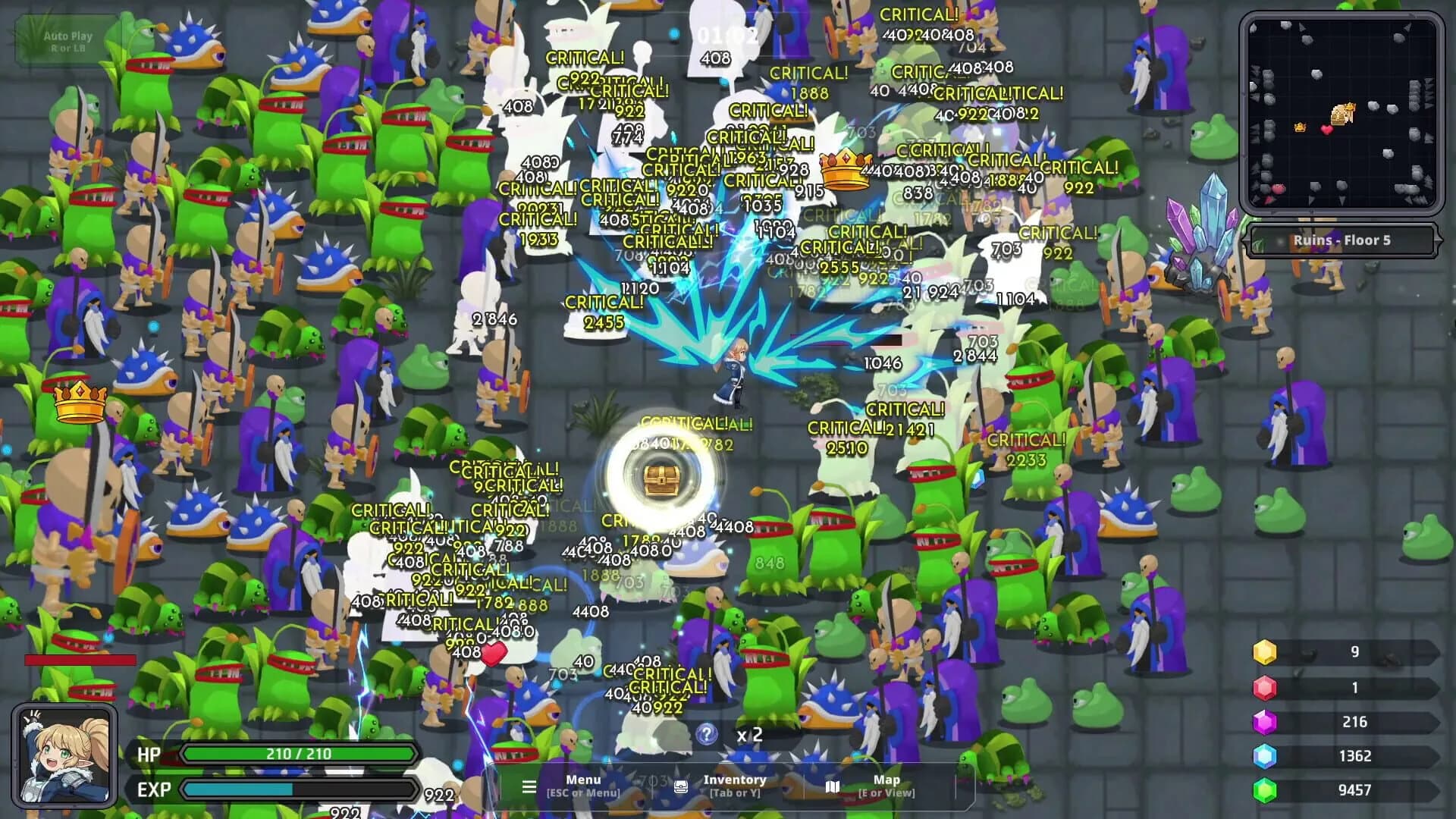 Limitless Survivor, l'auto-play et la chasse aux Artefacts pour repousser les limites