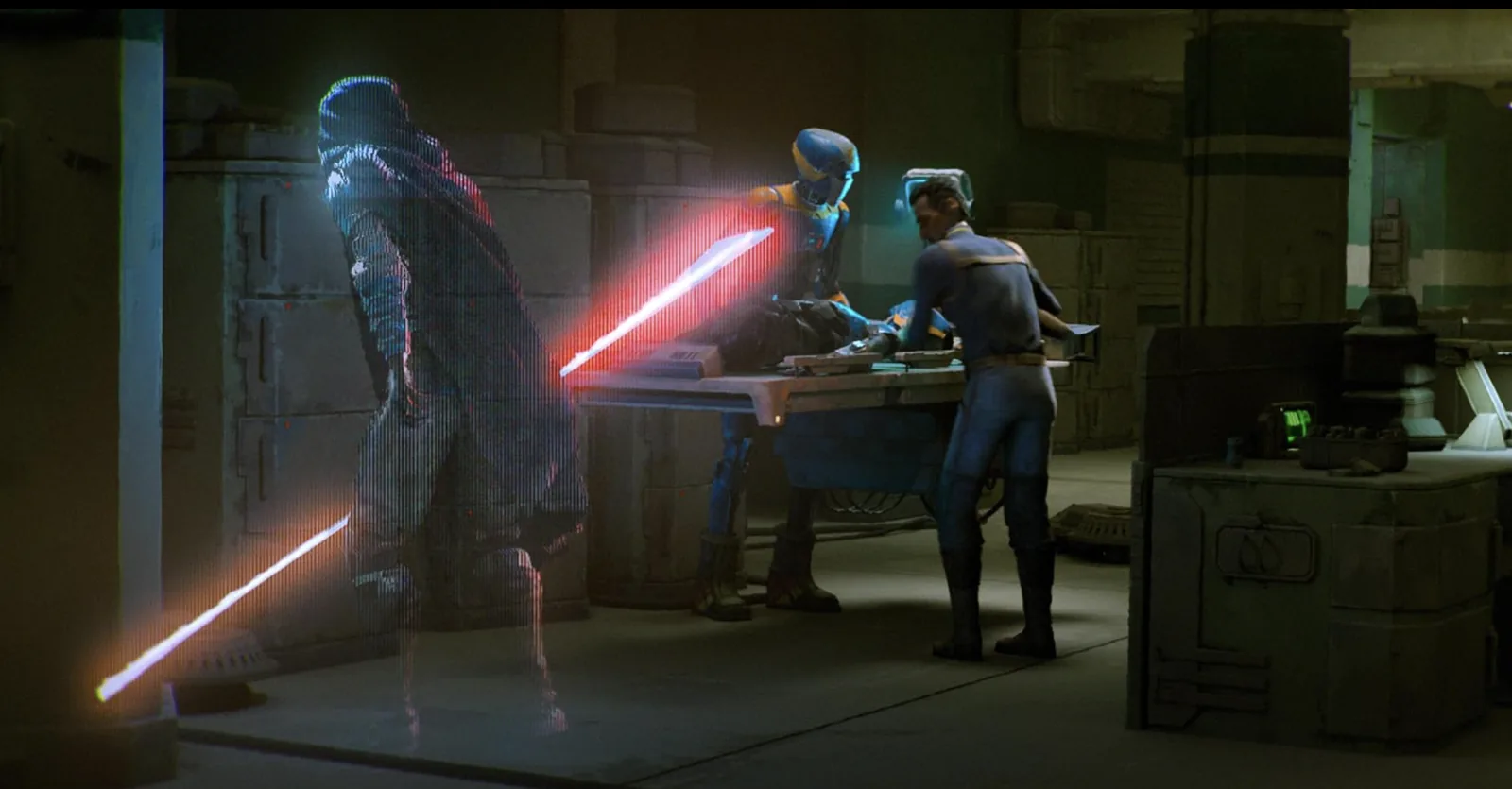 Maul transmet ses ordres en hologramme