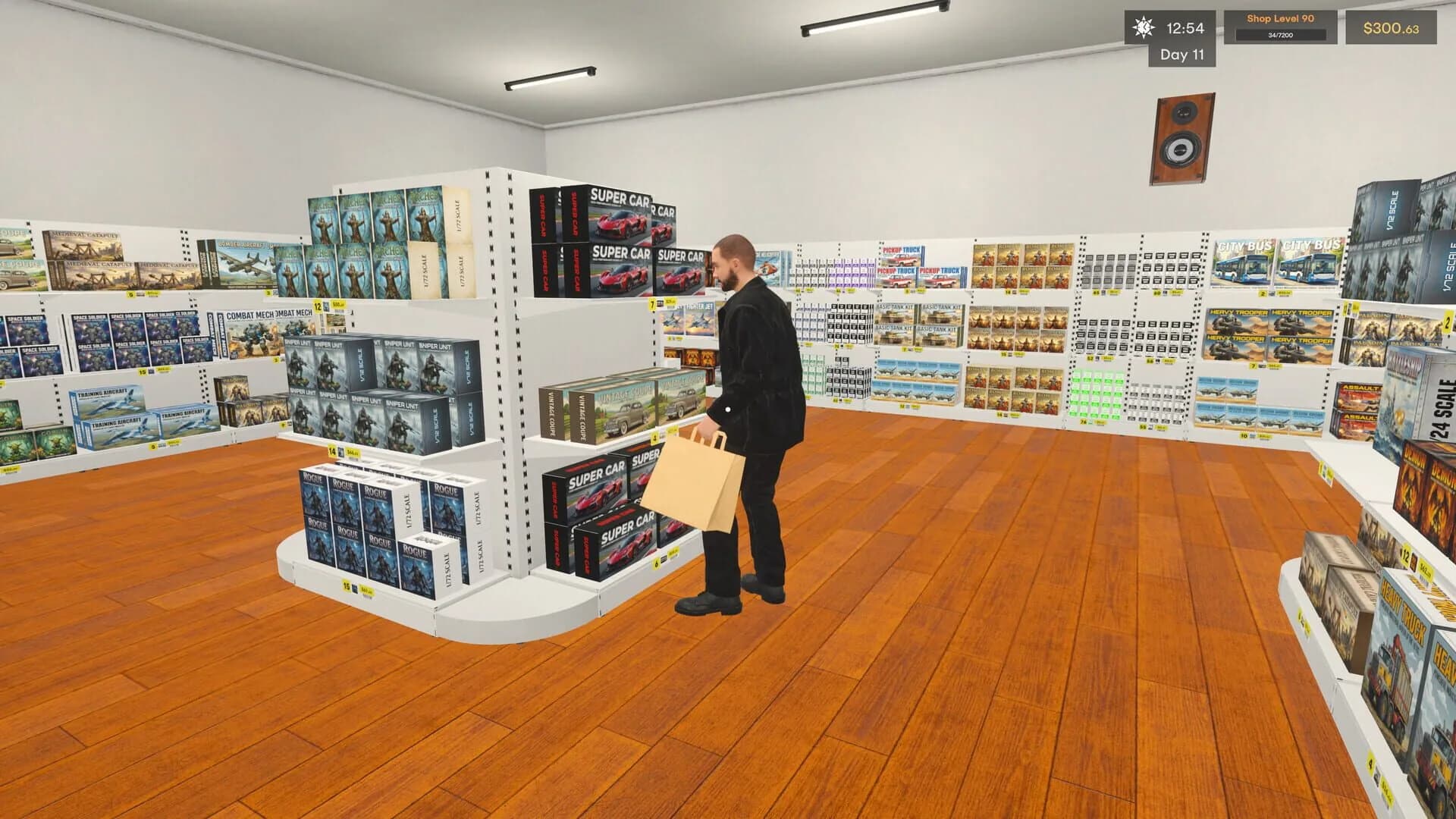 Model Kit Shop Simulator, le système de panier hobby et la table de montage des clients