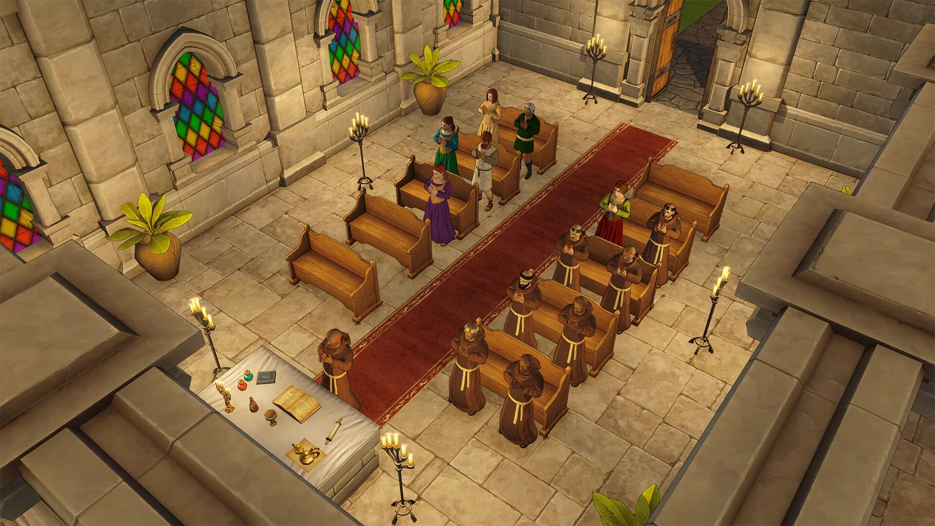 Monastery: Ora et Labora : gérer une abbaye où la prière est une mécanique de jeu