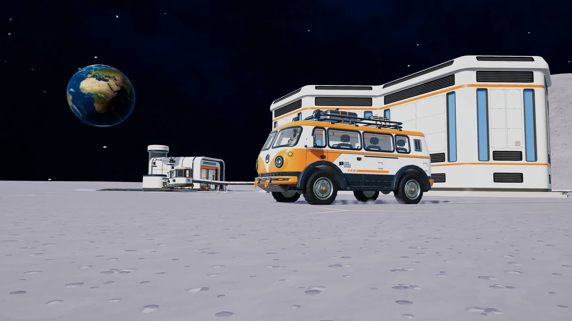 Moon Sweepers, la Terre vue de la Lune