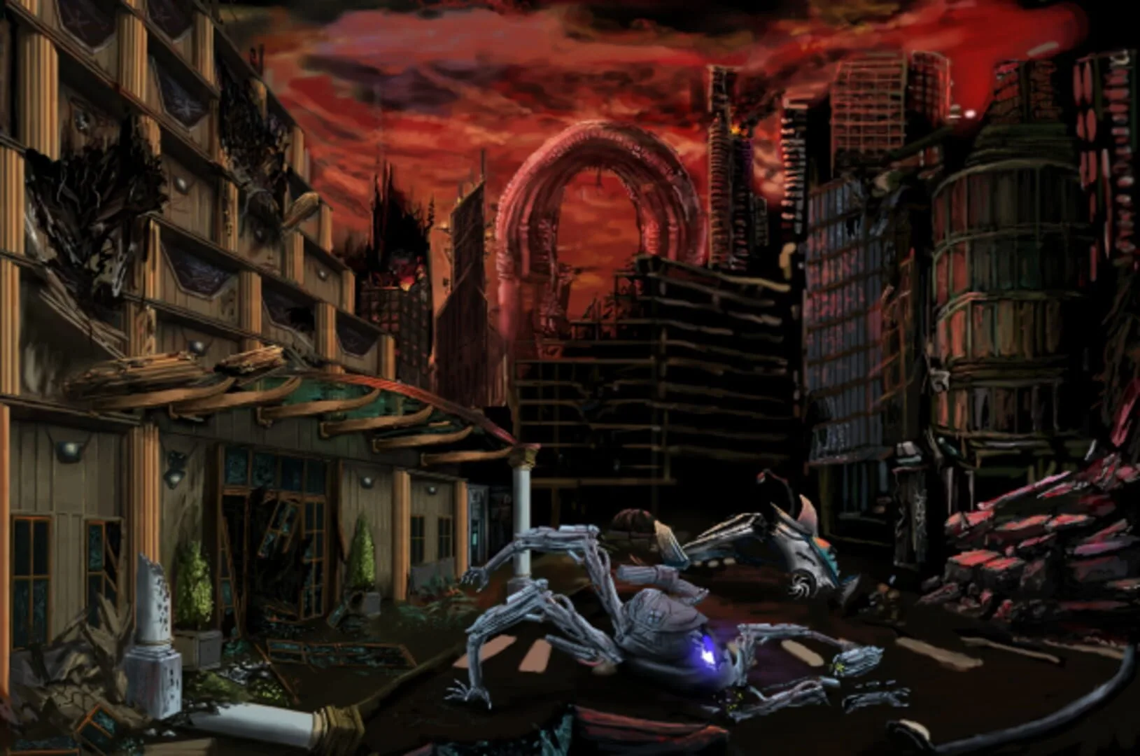 Neofeud 2, ville en ruines