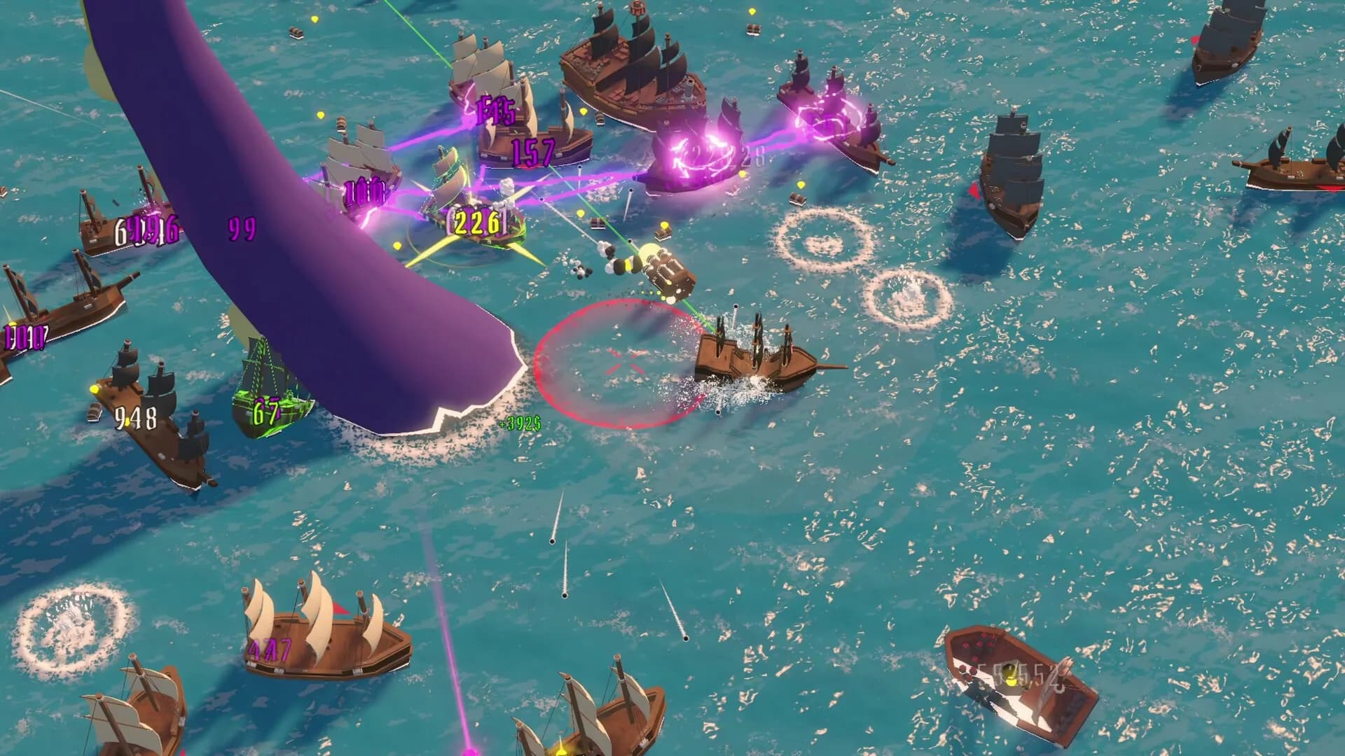Ocean Survivors, the power growth that turns the boat into a grinding machine