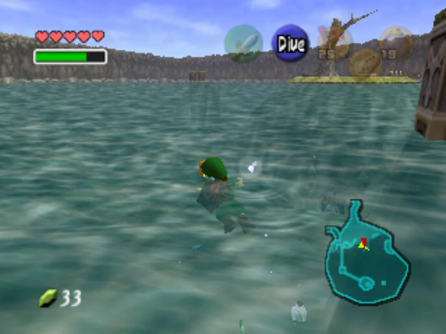 Lac Hylia sur N64: le point de départ d'un voyage qu'on espère sublimé