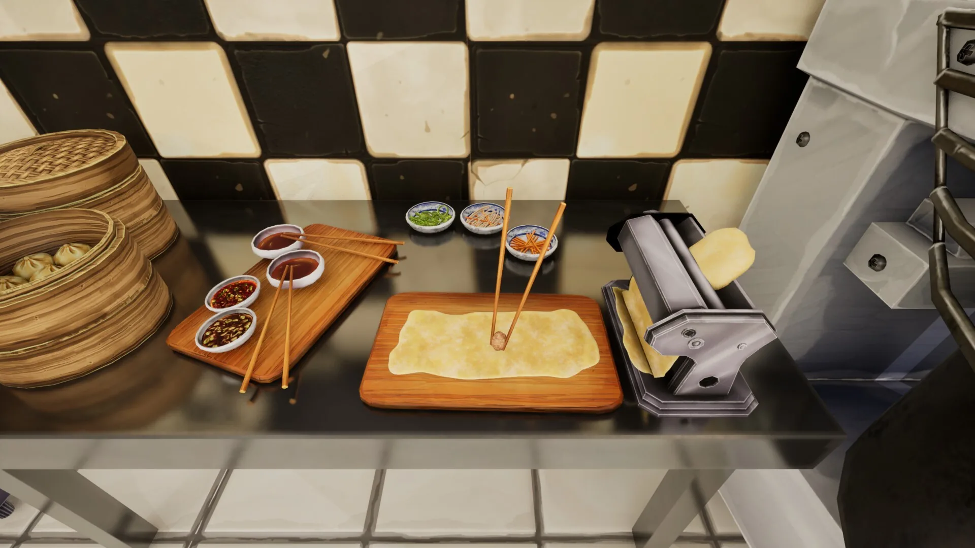 Parisian Bistro Simulator, la salle et les clients