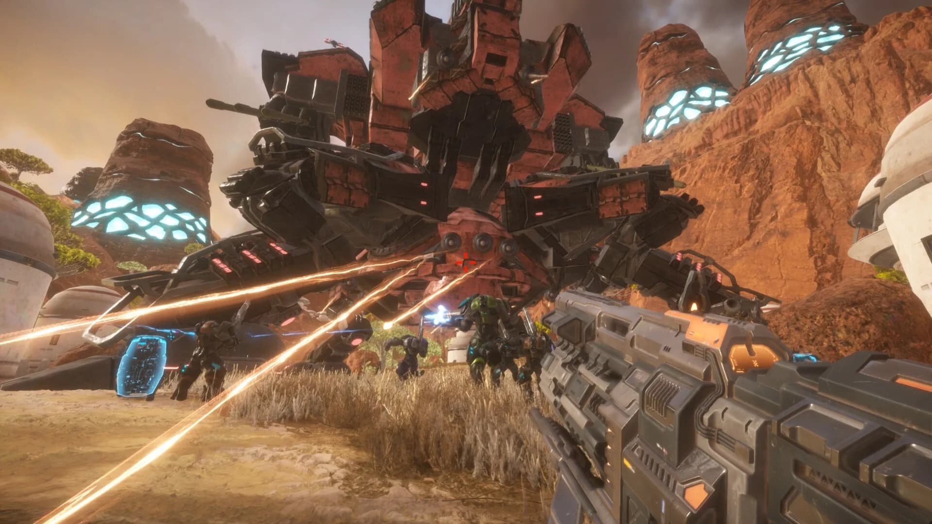 Pax Autocratica, les combats FPS roguelite avec mechas et bullet hell