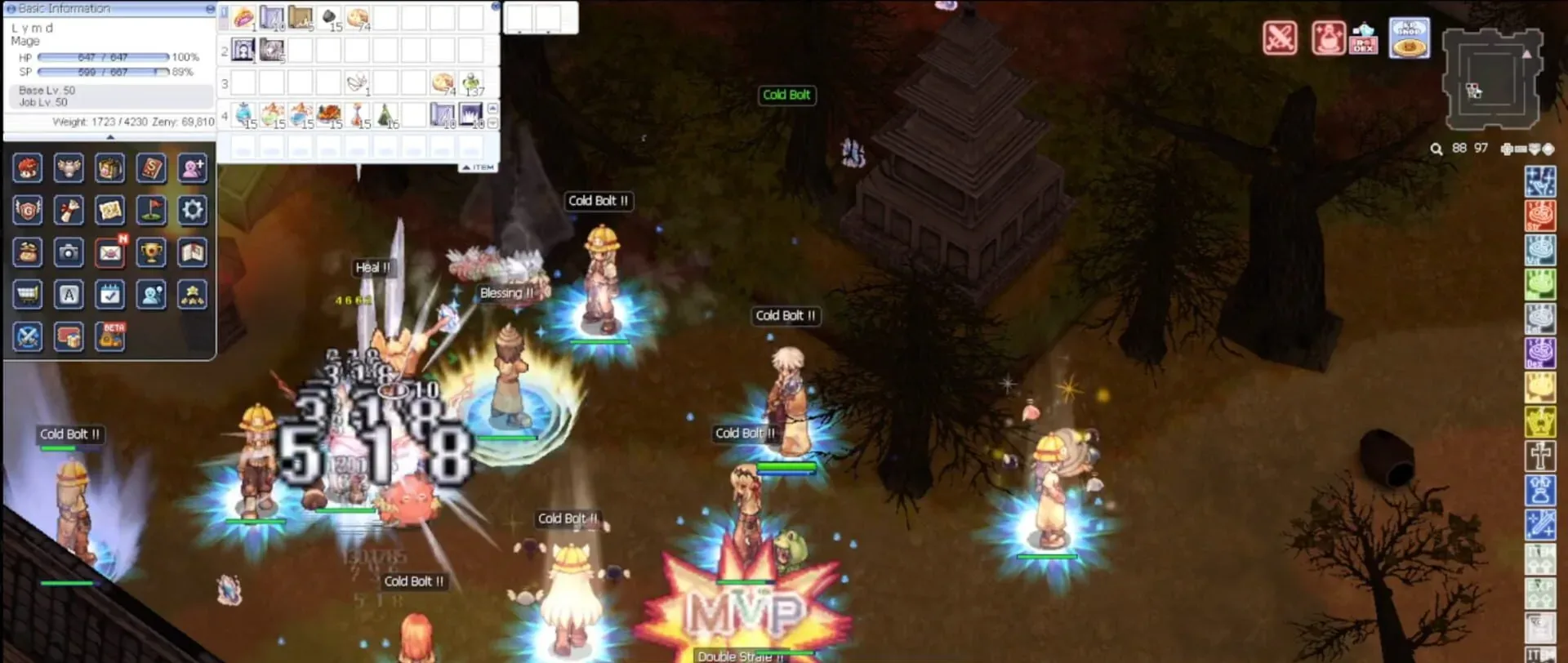 Ragnarok Zero Global, an MVP fight in a party