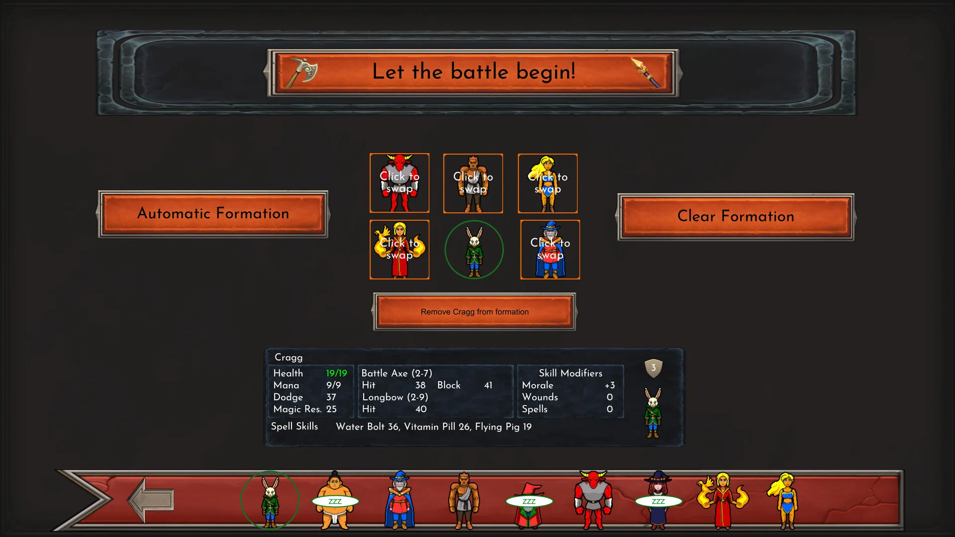 Runerock Arena, la gestion des gladiateurs et de leur carriere