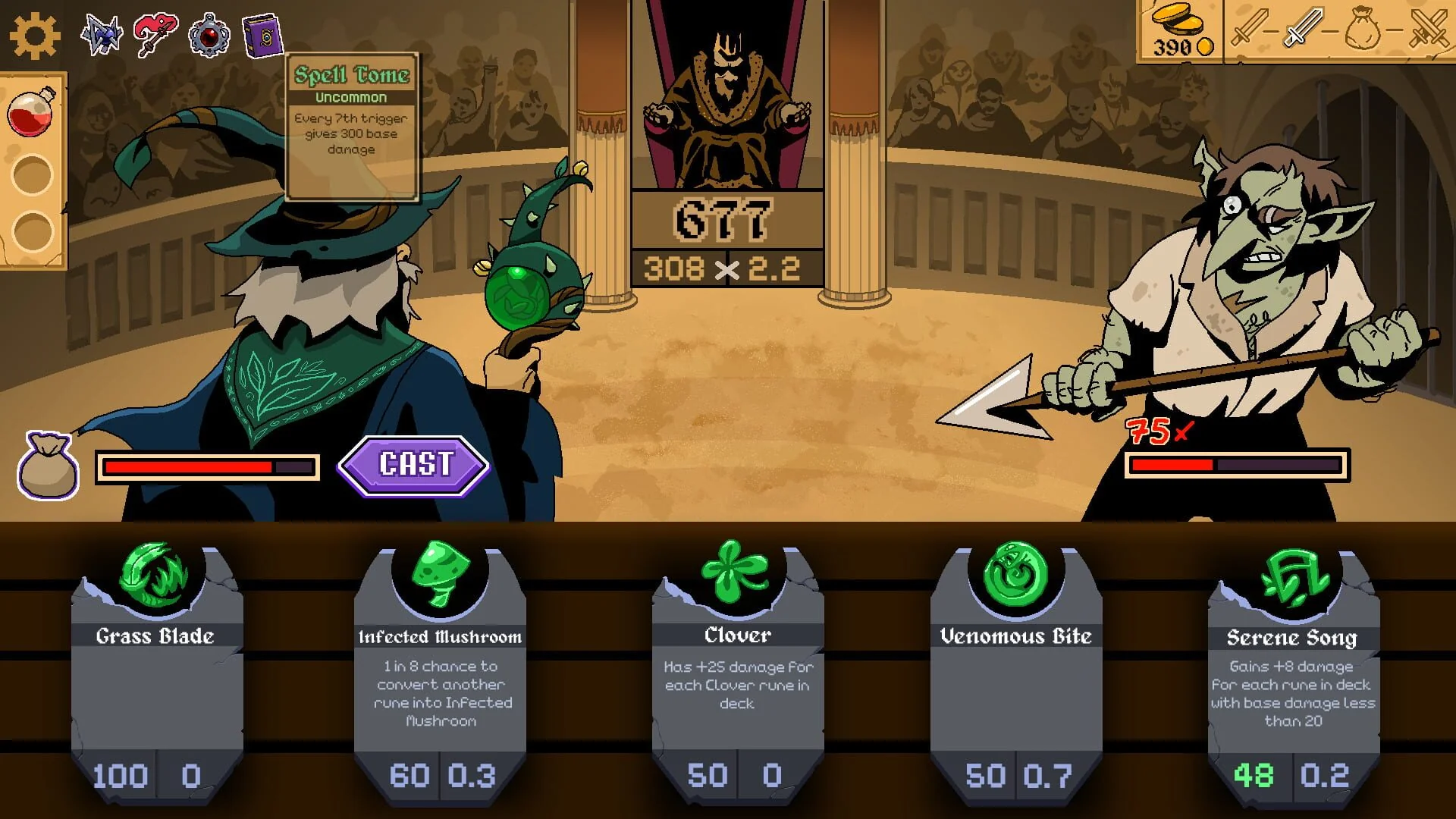 Runeveil, la composition d'une chaîne de runes
