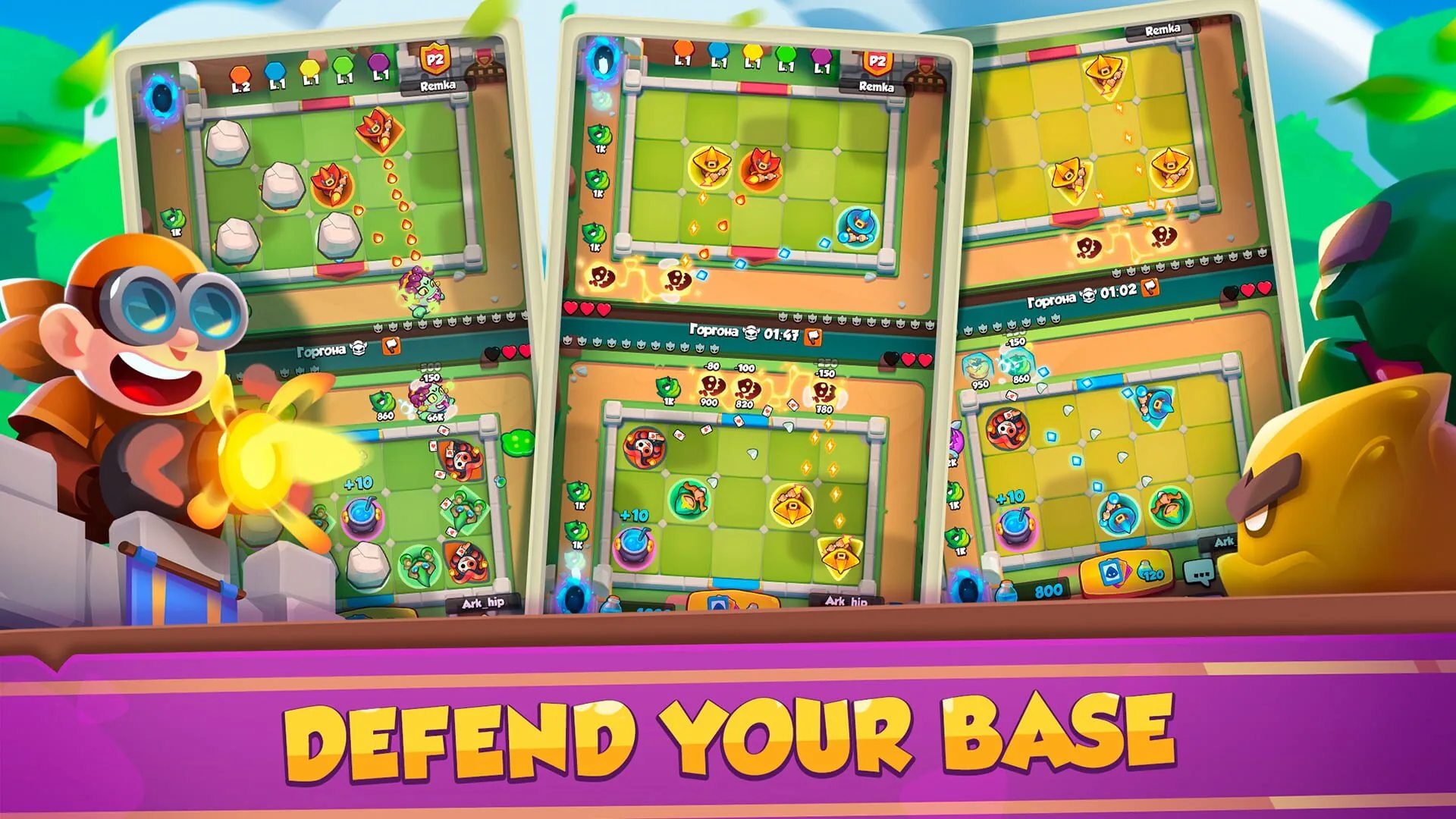 Rush Royale, un affrontement où unités et héros standardisés remettent la compétition à armes égales