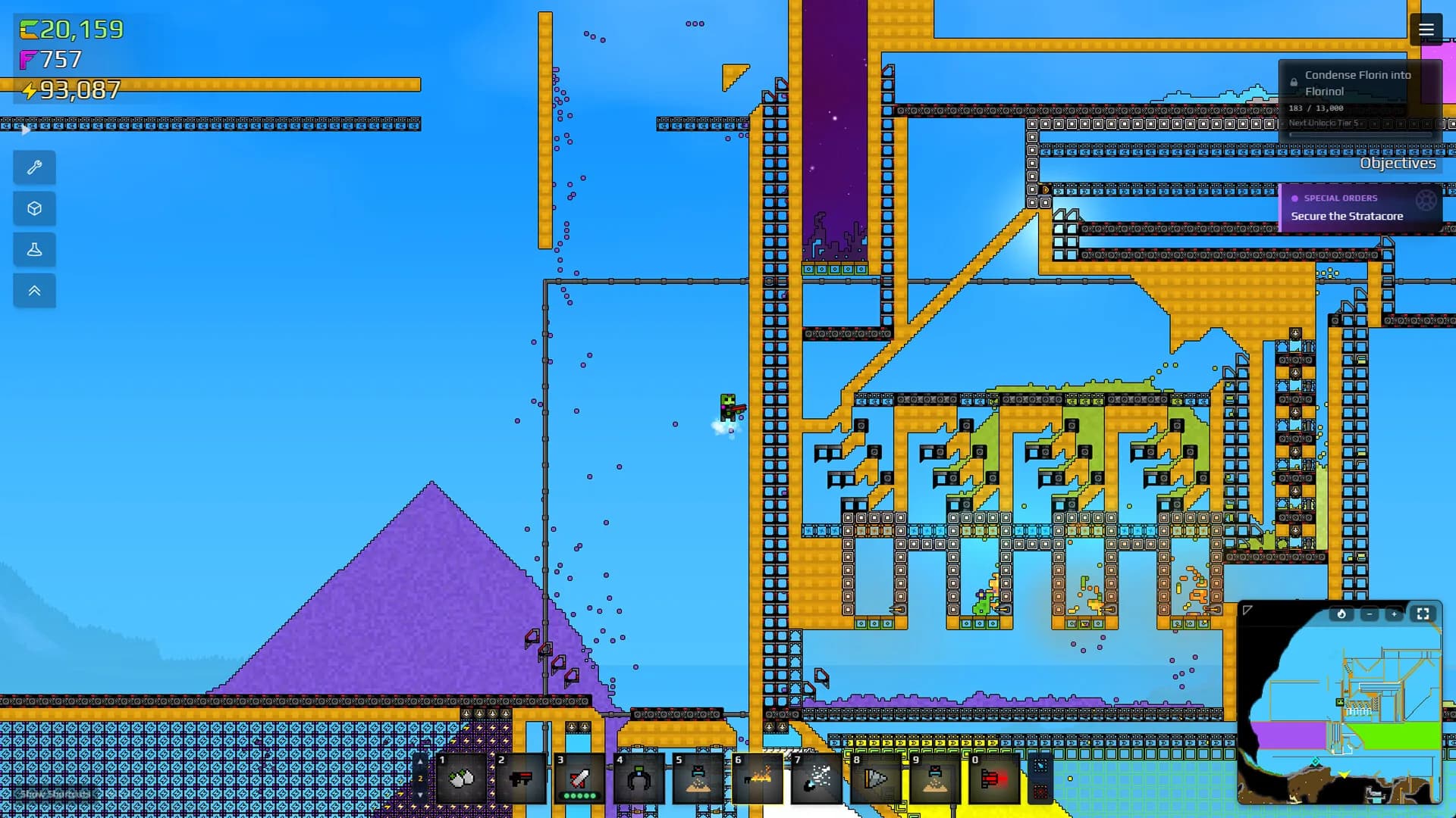Sandustry, le monde destructible et la recherche d artefacts